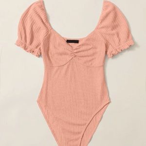 Peach bodysuit